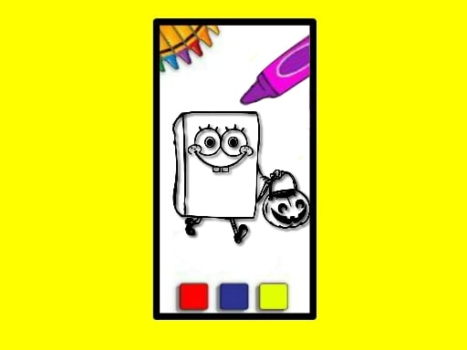 SpobgeBob Halloween Coloring Book